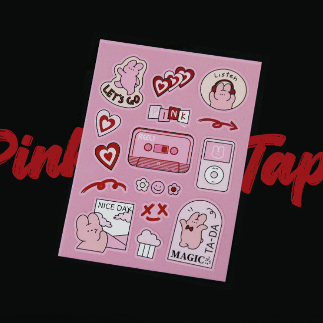 DESIGN GOMGOM Reeli Color Line Paper Removable Sticker